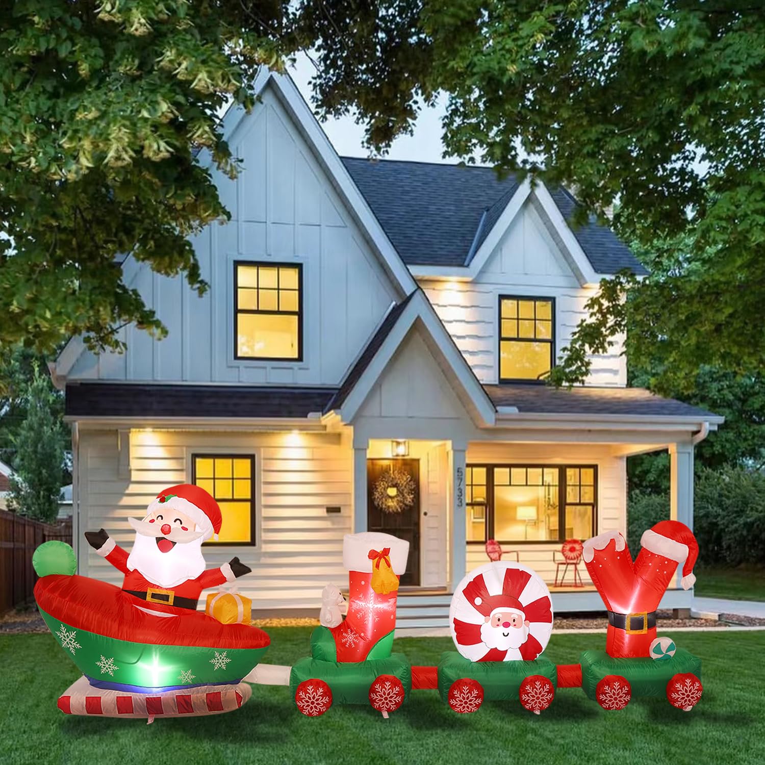 Foto 4 pulgar | Sattiyrch Inflable De Decoración Navideña De Papá Noel - Venta Internacional.