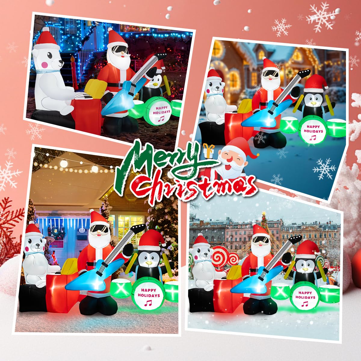 Foto 5 | Decoración Exterior Inflable Navideña Loyo De 2,6 M Con Tapa Led - Venta Internacional.