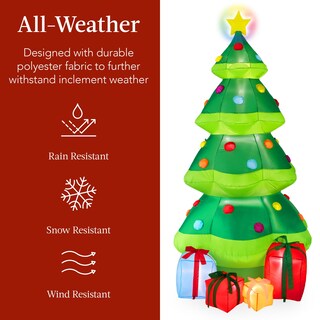 Foto 5 | Árbol de Navidad Inflable Best Choice Products 10 Pies con 10 Luces Led - Venta Internacional