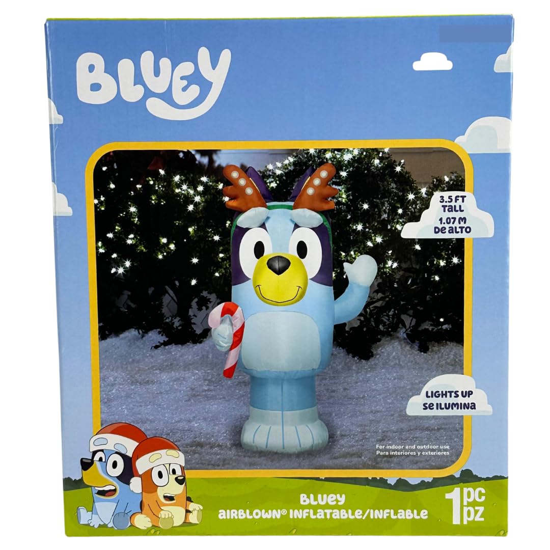 Foto 4 pulgar | Gemmy Bluey Inflable Navideño Con Bastón De Caramelo De 107 Cm De Altura - Venta Internacional.