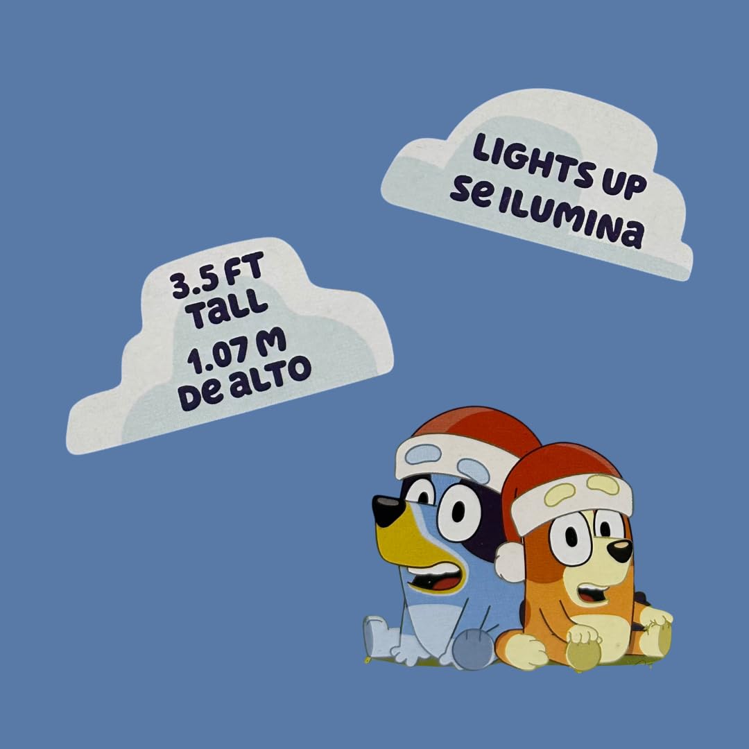 Foto 5 | Gemmy Bluey Inflable Navideño Con Bastón De Caramelo De 107 Cm De Altura - Venta Internacional.