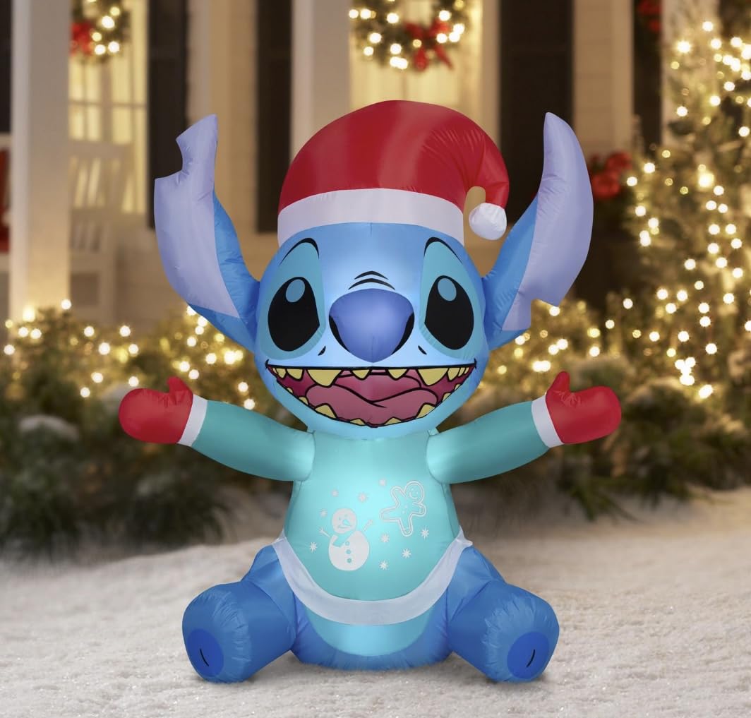 Foto 2 pulgar | Inflable De Disney Lilo And Stitch Gemmy para Exteriores De 1.4 M - Venta Internacional