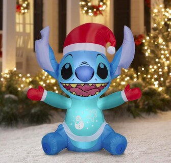 Foto 1 | Inflable De Disney Lilo And Stitch Gemmy para Exteriores De 1.4 M - Venta Internacional