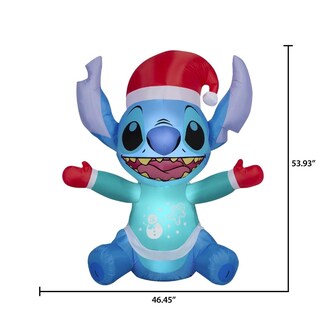 Foto 4 | Inflable De Disney Lilo And Stitch Gemmy para Exteriores De 1.4 M - Venta Internacional
