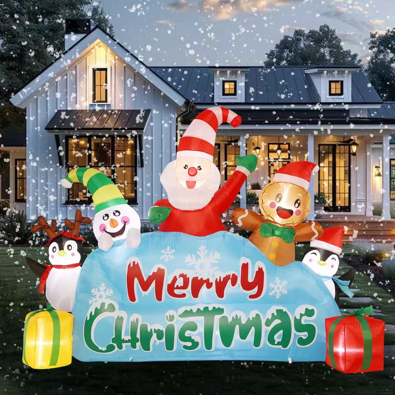 Inflable Sattiyrch Navideño de 2.4 m-Venta Internacional $2,911