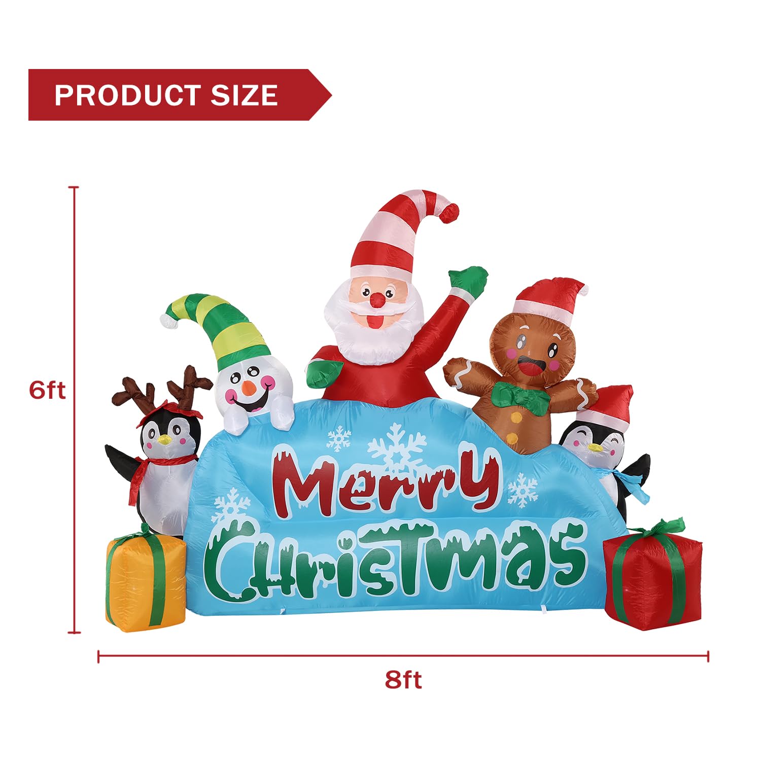 Foto 3 pulgar | Inflable Sattiyrch Navideño de 2.4 m-Venta Internacional