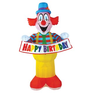 Foto 1 | Beistle Inflable Con Forma De Payaso, 1,8 M, Con Led De Feliz Cumpleaños - Venta Internacional.