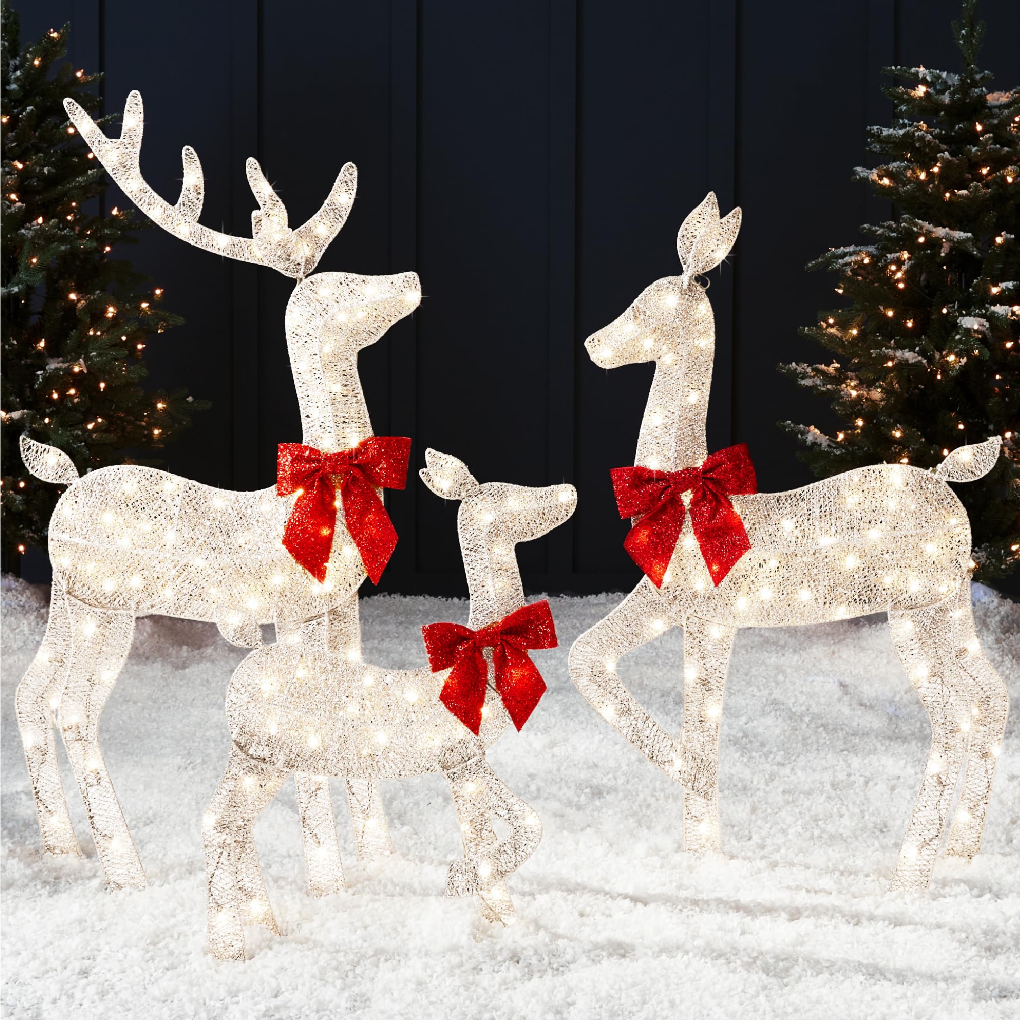 Foto 2 pulgar | Set Christmas Deer Family Best Choice Products De 4 Pies Con 175 Led - Venta Internacional.
