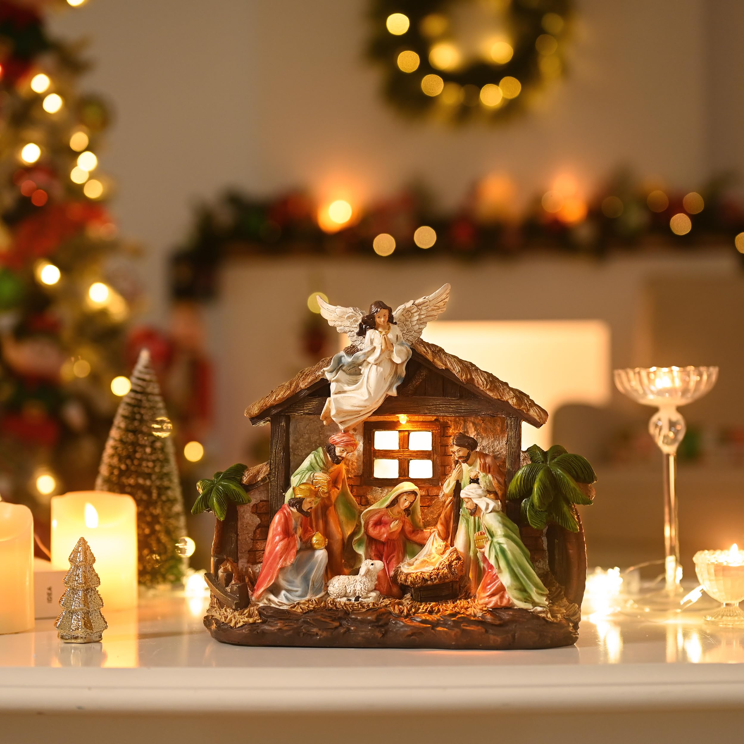 Foto 2 | Figuras Navideñas De Valery Madelyn Con Luces Led - Venta Internacional.