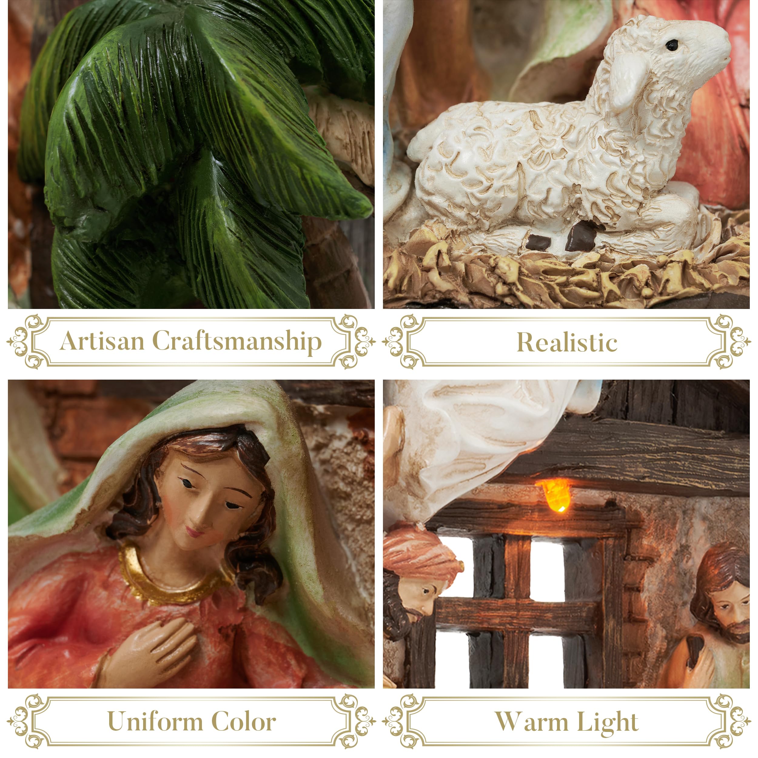 Foto 5 | Figuras Navideñas De Valery Madelyn Con Luces Led - Venta Internacional.