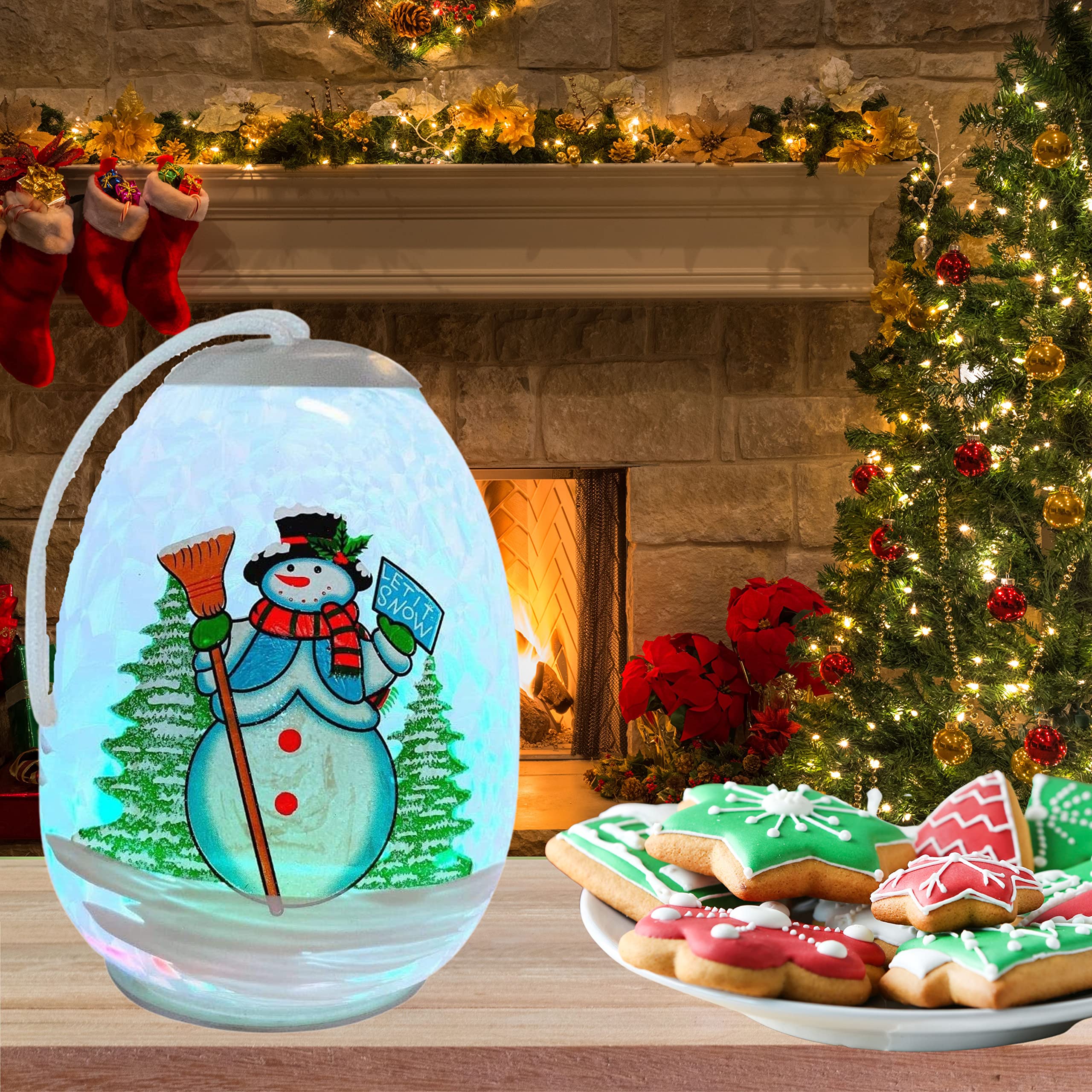 Foto 4 | Muñeco De Nieve Con Diseño De Muñeco De Nieve De 5 Cm Con Diseño De Banberry Para Decoración - Venta Internacional.