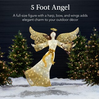 Foto 2 | Decoración Navideña Best Choice, Ángel Iluminado De 5 Pies Para Exteriores - Venta Internacional.