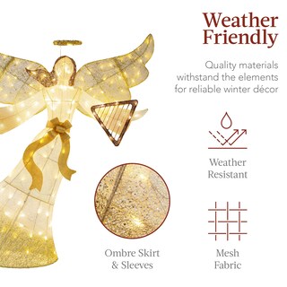 Foto 5 | Decoración Navideña Best Choice, Ángel Iluminado De 5 Pies Para Exteriores - Venta Internacional.
