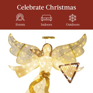 Foto 7 | Decoración Navideña Best Choice, Ángel Iluminado De 5 Pies Para Exteriores - Venta Internacional.