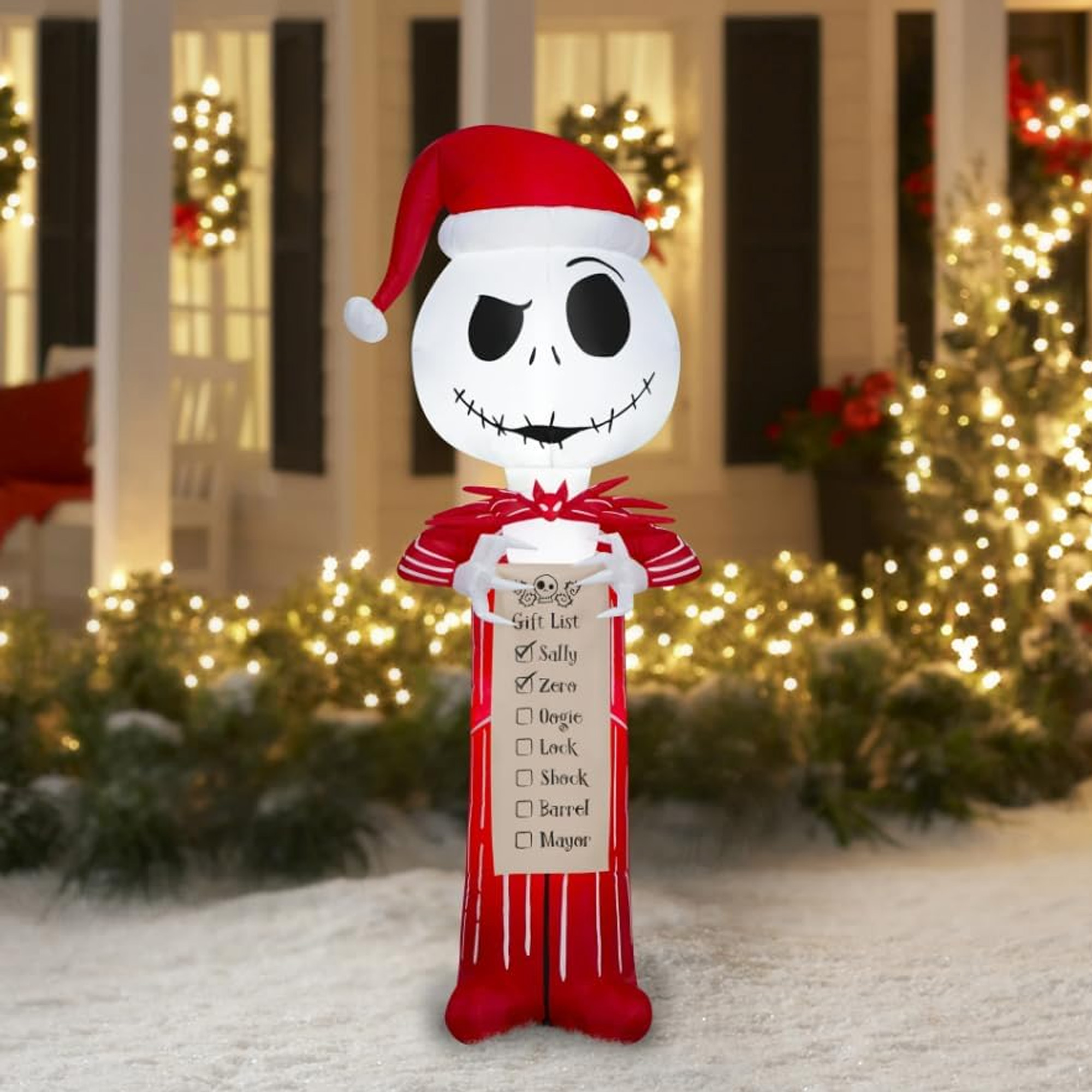 Foto 2 | Inflable Jack Skellington Santa Lista De Navidad