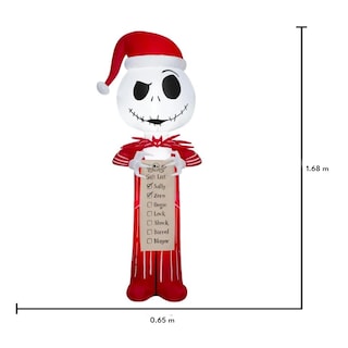 Foto 3 | Inflable Jack Skellington Santa Lista De Navidad