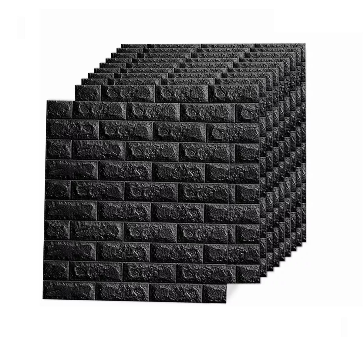 Papel Tapiz BELUG color Negro Patrón de Ladrillo Pared 3D 10 Piezas $779