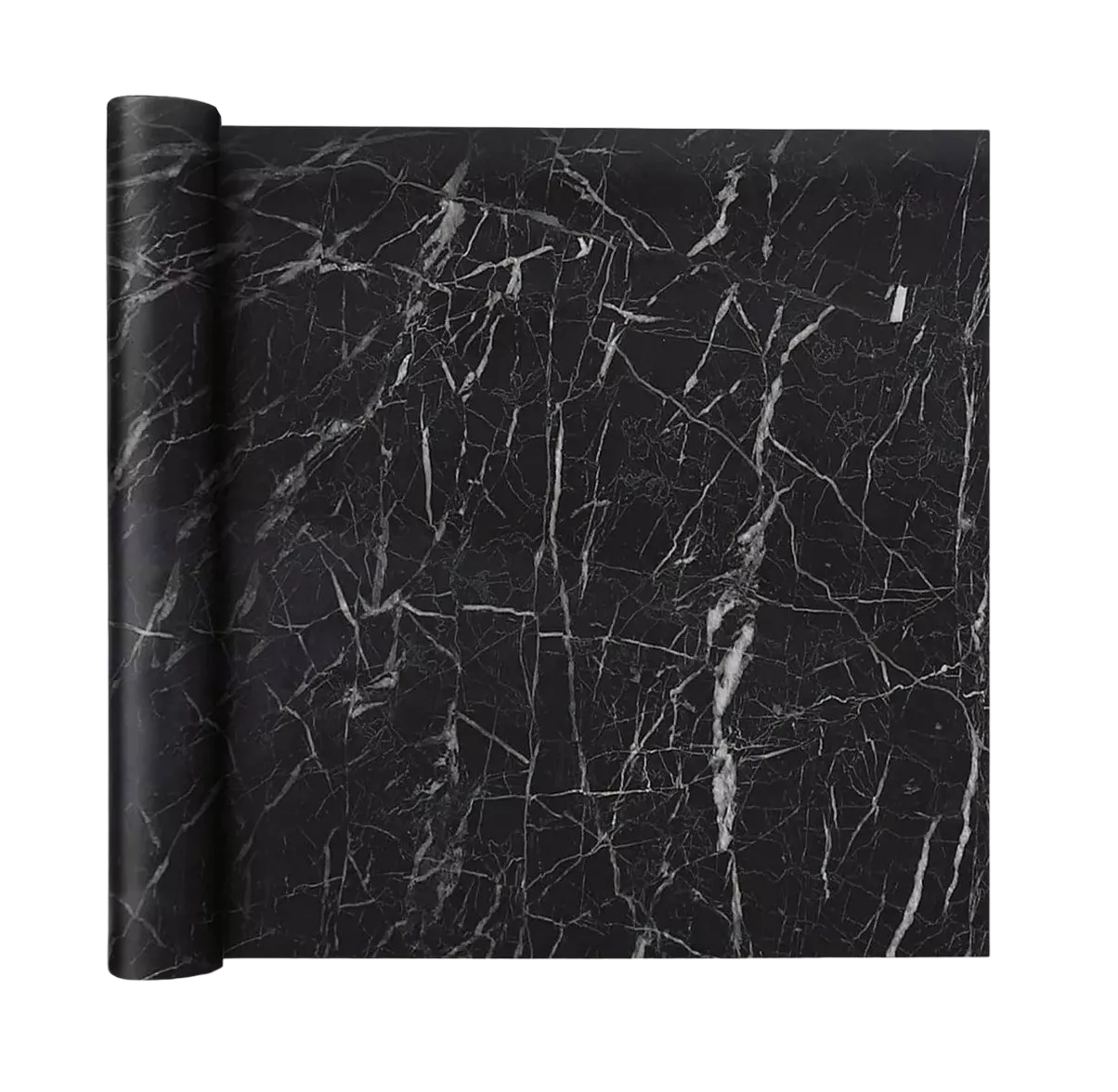 Papel Tapiz Autoadherible Belug color Negro para Cocina 10 m x 40 cm