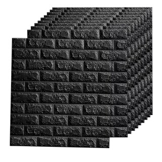 Foto 1 | Set Pegatina De Pared Patrón De Ladrillo3d Textura Papel Tapiz Eo Safe Imports Esi-9252 Negro