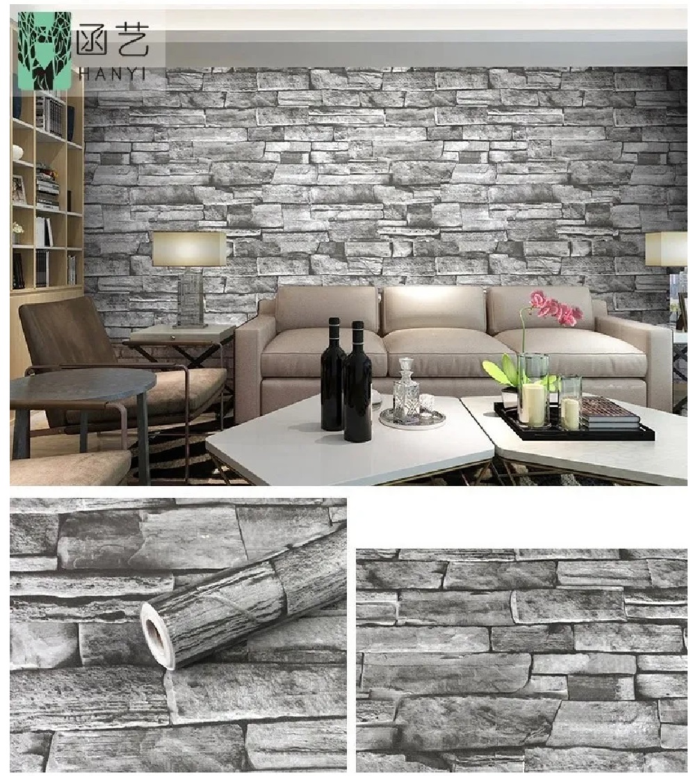 Foto 5 pulgar | Papel Tapiz HappyWare Auto Adherible Decorativo para Pared Cantera Gris OX 10 M X 45 CM