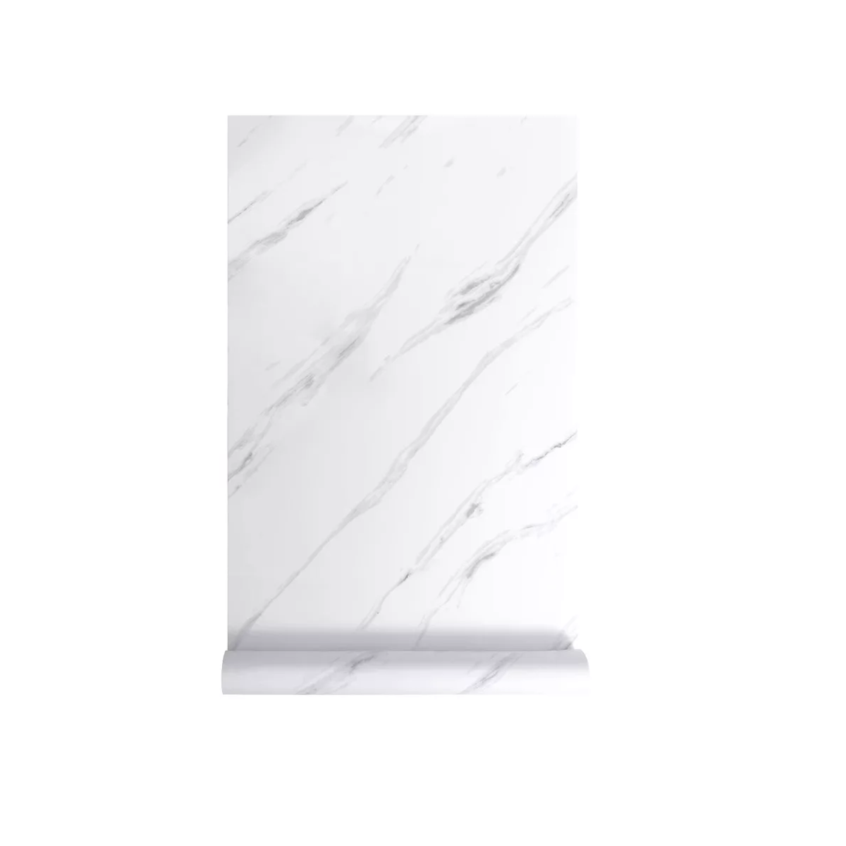 Papel Tapiz con Adhesivo Tipo Mármol Vinil 60cm X 3m Eo Safe Imports Esi-17589 Blanco