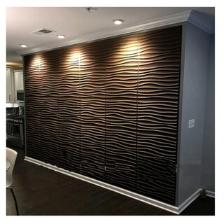 Foto 3 | Paneles Decorativos 3d Negro 50x50cm 20 Piezas Con Cinta Lab.g, Negro