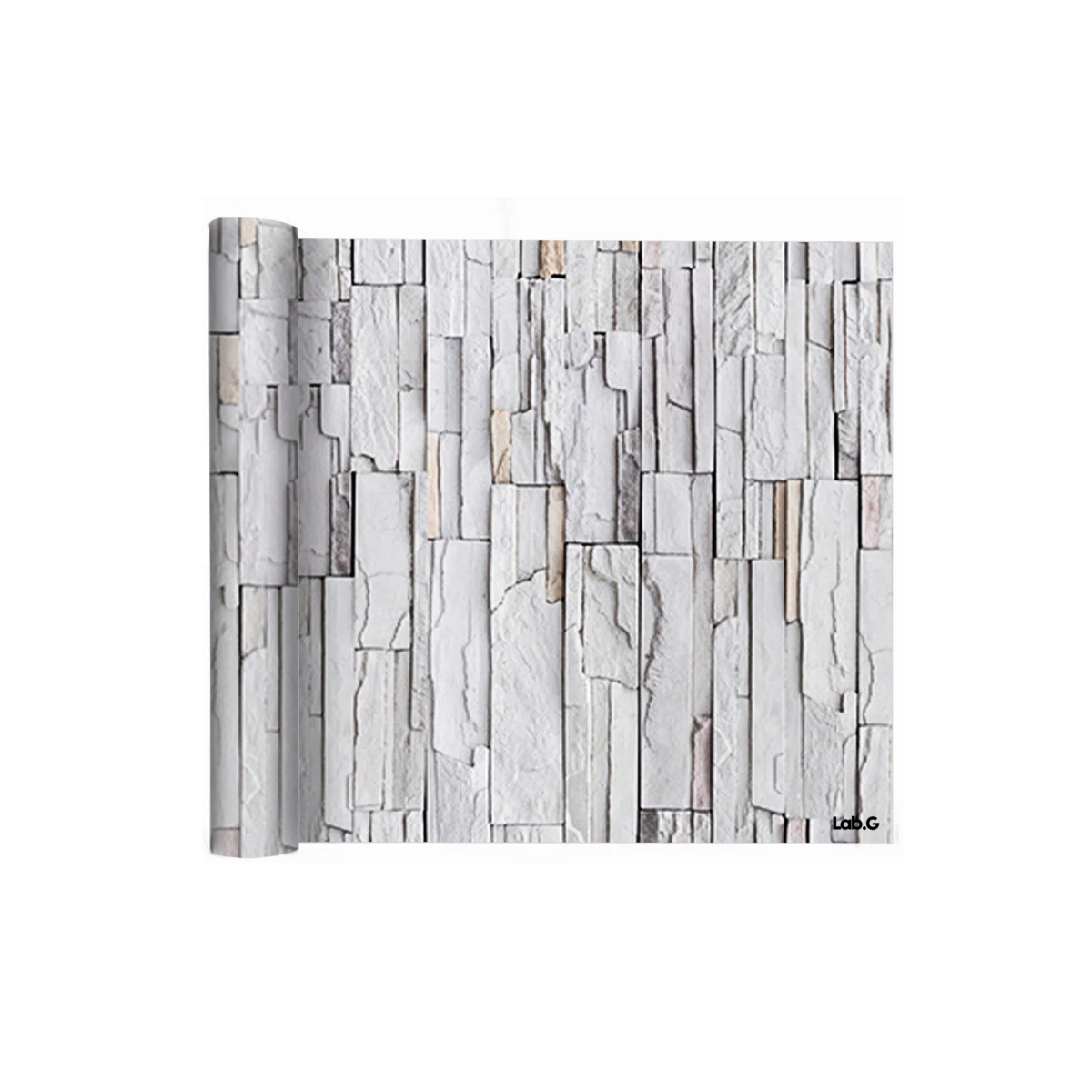 Papel Tapiz Autoadhesivo Para Paredes De Piedra 3d 45cm*10m  Ladrillo Lab.g Gris