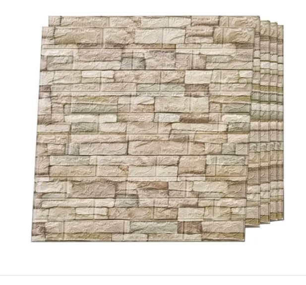 10pcs Pegatina Pared Patron Ladrillo Papel Tapiz 3d 35x38cm