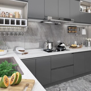 Foto 5 | Películas Autoadhesivas Vidaxl Para Muebles Hogar Jardín Pvc Gris - Venta Internacional.
