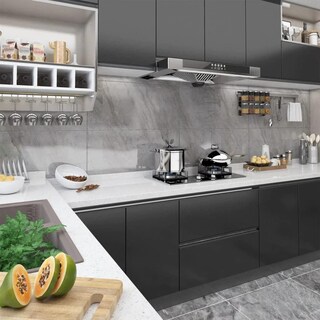 Foto 6 | Películas Autoadhesivas Vidaxl Para Muebles Hogar Jardín Pvc Gris - Venta Internacional.