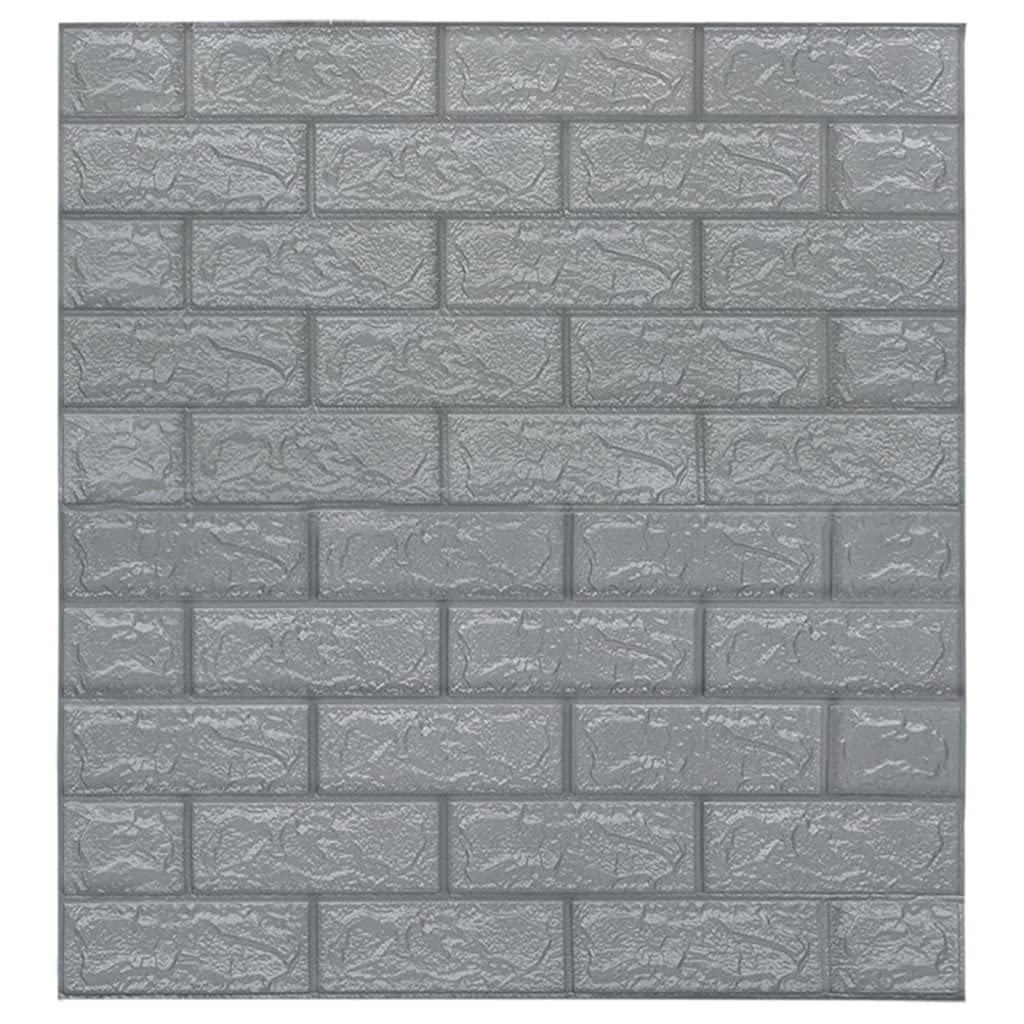 Foto 2 pulgar | Paneles De Papel Pintado Vidaxl 3d  Diseño De Ladrillo Antracita  27 6 X 30 3 Cm - Venta Internacional.