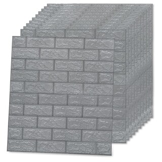 Foto 5 | Paneles De Papel Pintado Vidaxl 3d Diseño De Ladrillo Antracita 27 6 X 30 3 Cm - Venta Internacional.
