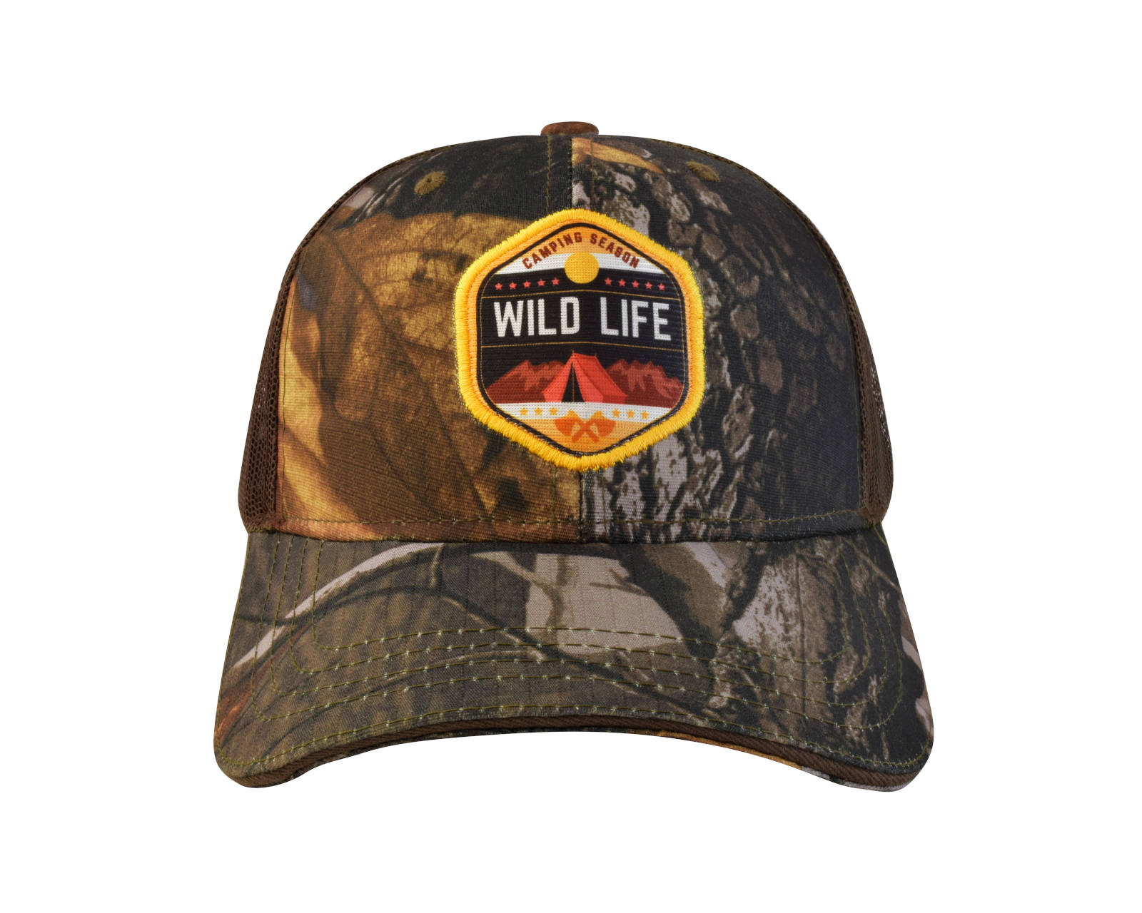 Foto 2 pulgar | Gorra Wallis C9213164 color Marrón Camuflaje con Malla y Ajustador Diseño ''Wild Life''