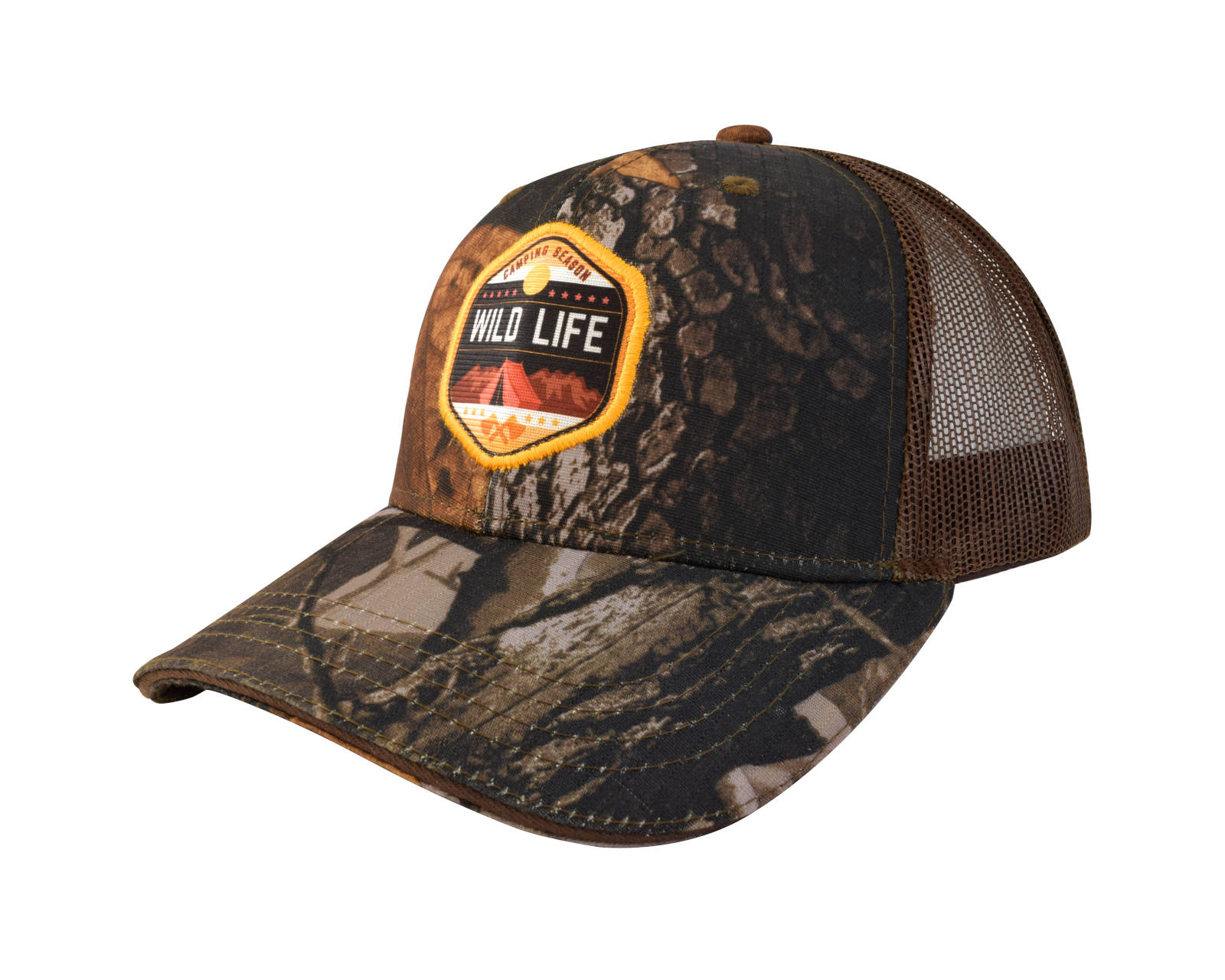 Foto 2 | Gorra Wallis C9213164 color Marrón Camuflaje con Malla y Ajustador Diseño ''Wild Life''