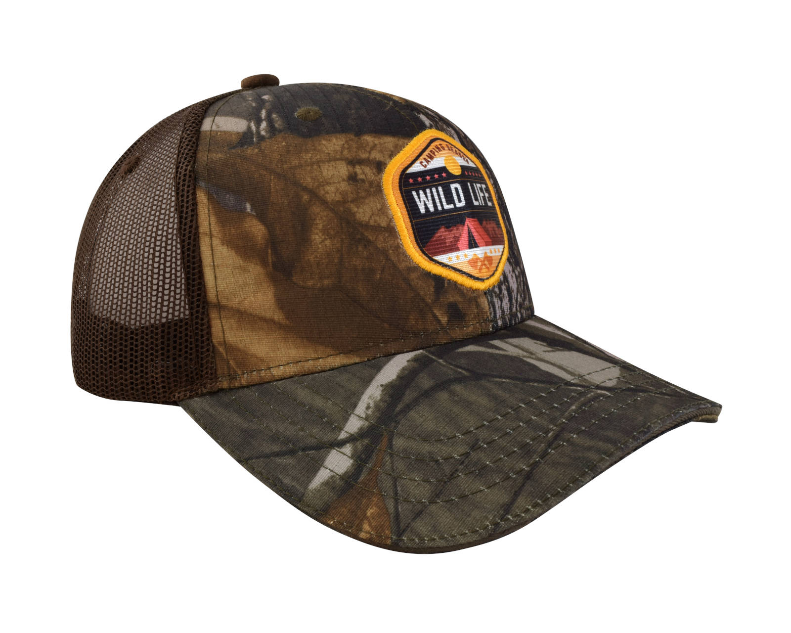 Foto 3 | Gorra Wallis C9213164 color Marrón Camuflaje con Malla y Ajustador Diseño ''Wild Life''