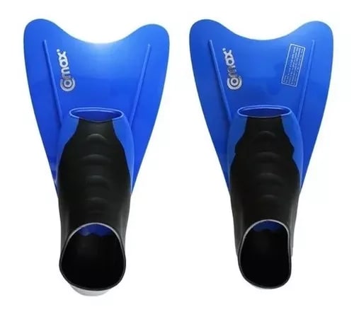 Aletas Comax color Azul Profesional Neopreno Corta para Buceo Snorkeling 4010 Talla XS $777
