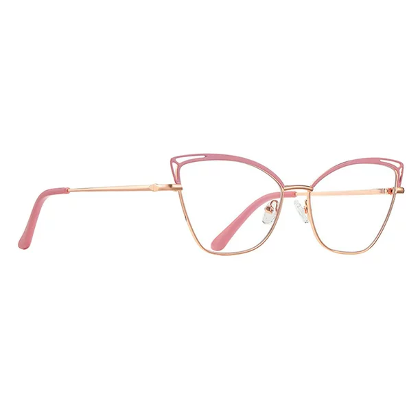 Gafas Con Protección De Luz Azul Para Computadora Unisex, Rosa Metalico