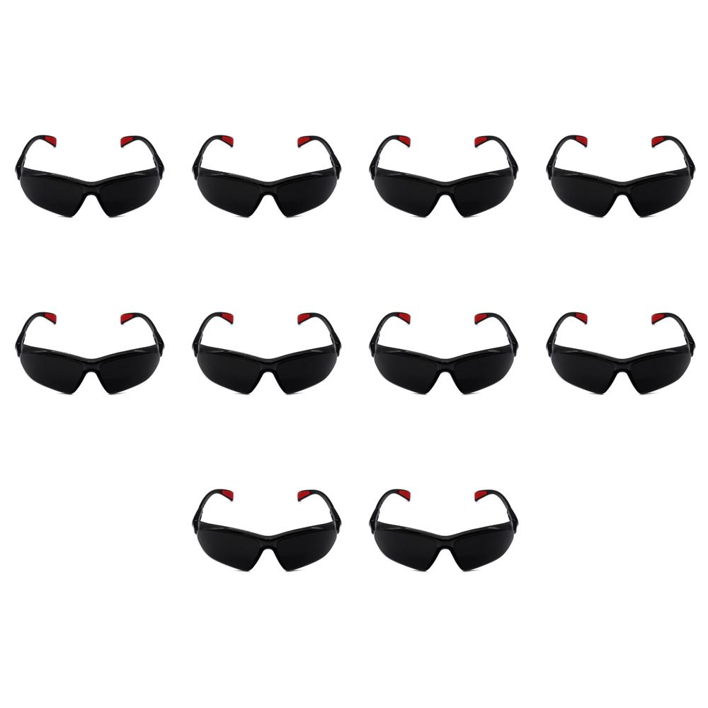 Foto 2 pulgar | Pack 10 Lentes De Seguridad High Performance Negro Maple Safe