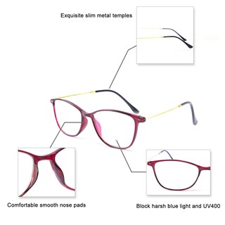 Foto 5 | Gafas De Lectura Para Computadora Con Bloqueo De Luz Azul Feisedy - Venta Internacional.
