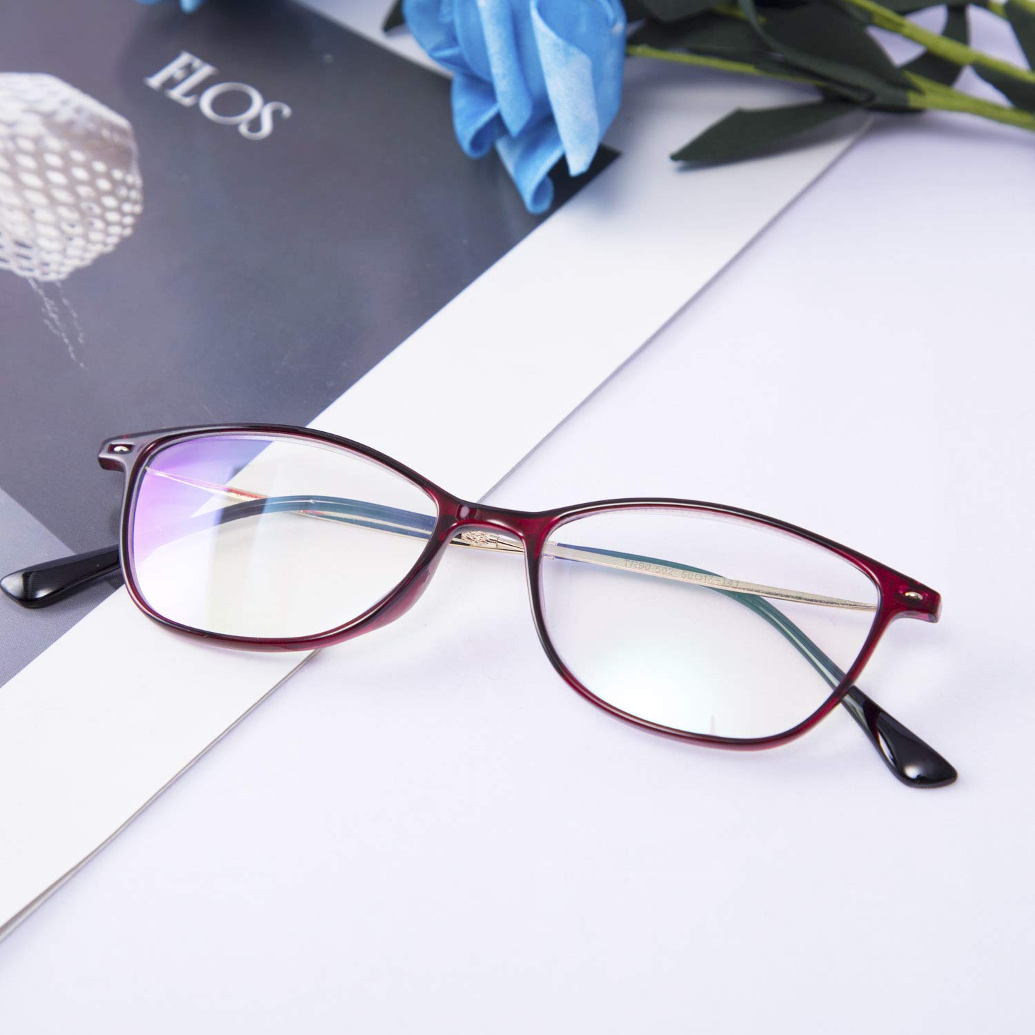 Foto 7 | Gafas De Lectura Para Computadora Con Bloqueo De Luz Azul Feisedy - Venta Internacional.