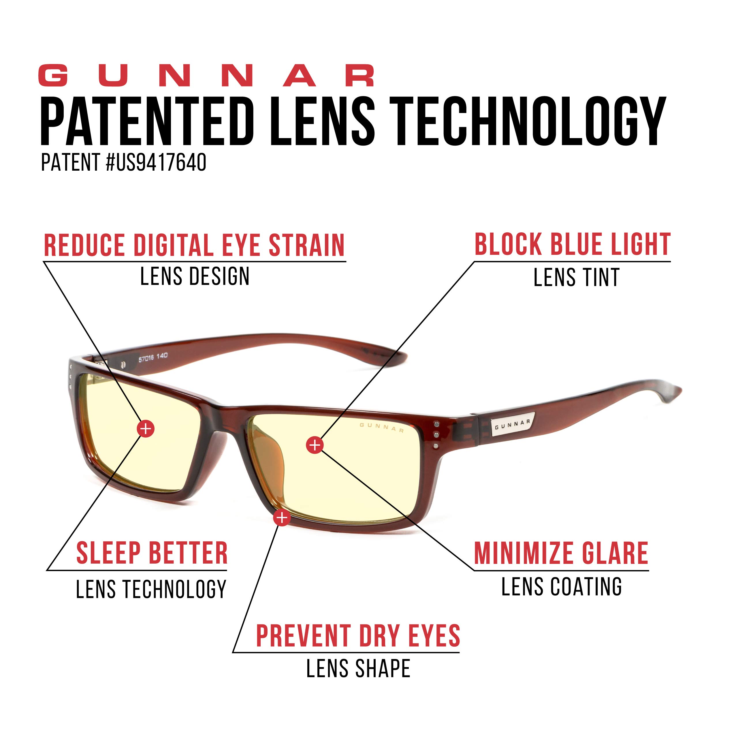 Foto 6 pulgar | Gafas Para Videojuegos Y Ordenador Gunnar Riot Espresso Amber Tint - Venta Internacional.
