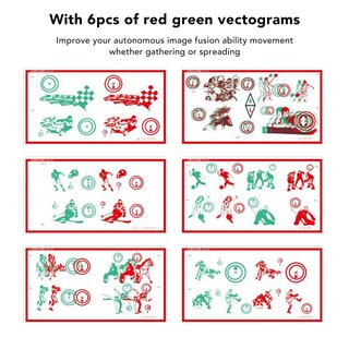 Foto 2 | Vectogramas Yoidesu Para Entrenamiento Ocular, Rojo Y Verde Con Gafas - Venta Internacional.