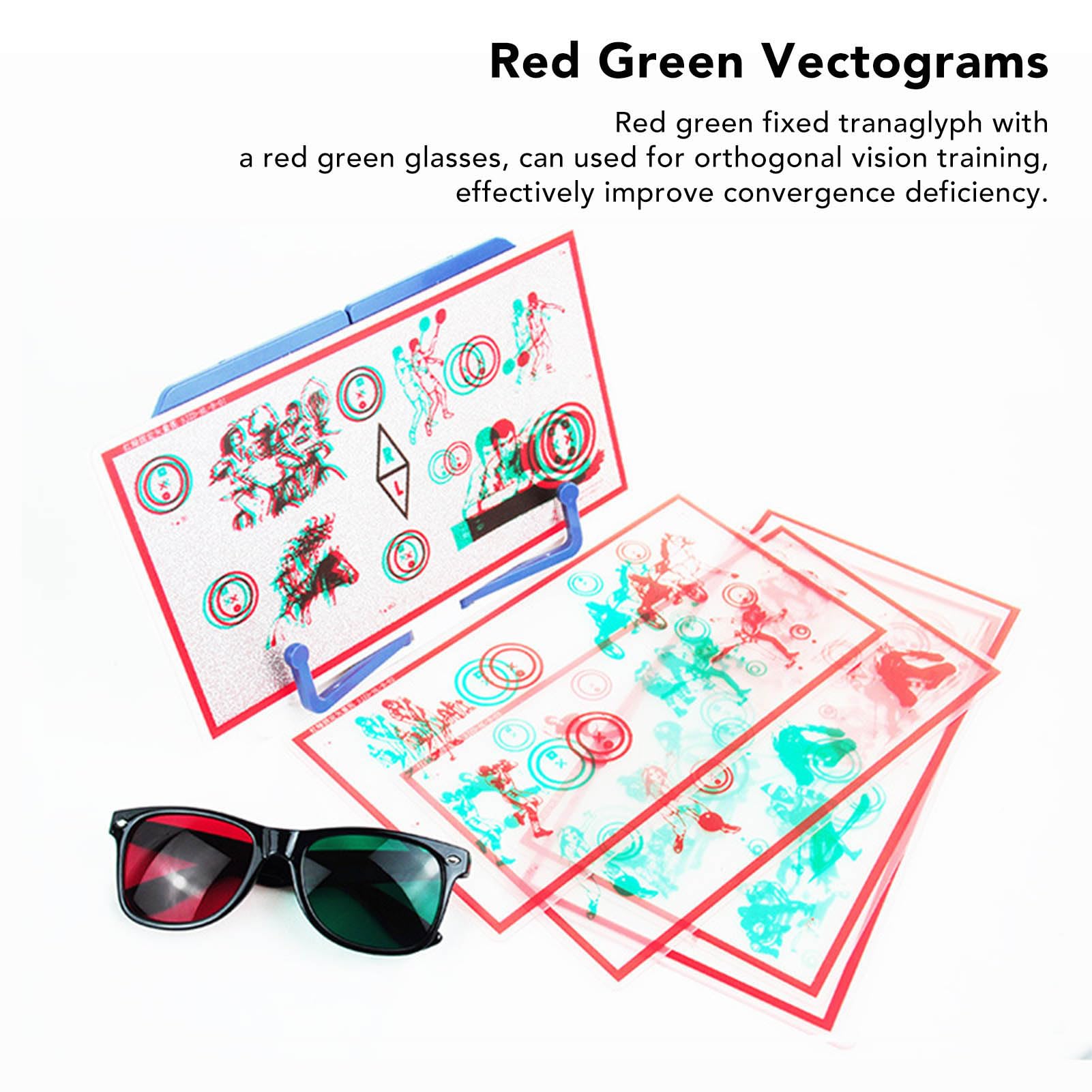 Foto 5 pulgar | Vectogramas Yoidesu Para Entrenamiento Ocular, Rojo Y Verde Con Gafas - Venta Internacional.