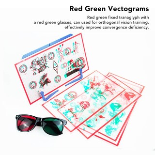 Foto 4 | Vectogramas Yoidesu Para Entrenamiento Ocular, Rojo Y Verde Con Gafas - Venta Internacional.