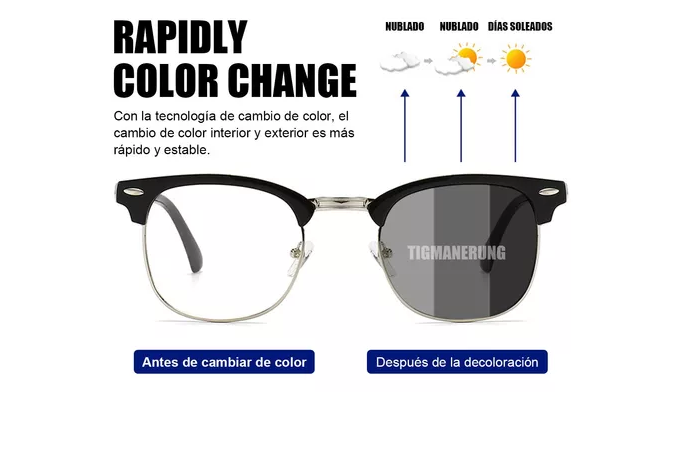 Foto 4 pulgar | 2pz Xtellar Lentes Fotocromática Gafa Con Filtro De Luz Azul Unisexo
