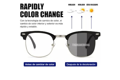 Foto 3 | 2pz Xtellar Lentes Fotocromática Gafa Con Filtro De Luz Azul Unisexo