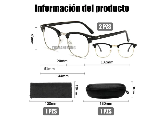 Foto 6 pulgar | 2pz Xtellar Lentes Fotocromática Gafa Con Filtro De Luz Azul Unisexo