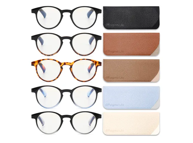Foto 4 pulgar | Set De 5 Gafas Xtellar Magma Life Graduadas Con Filtro De Luz Azul Para Computadora Y Libros – Versátiles Par