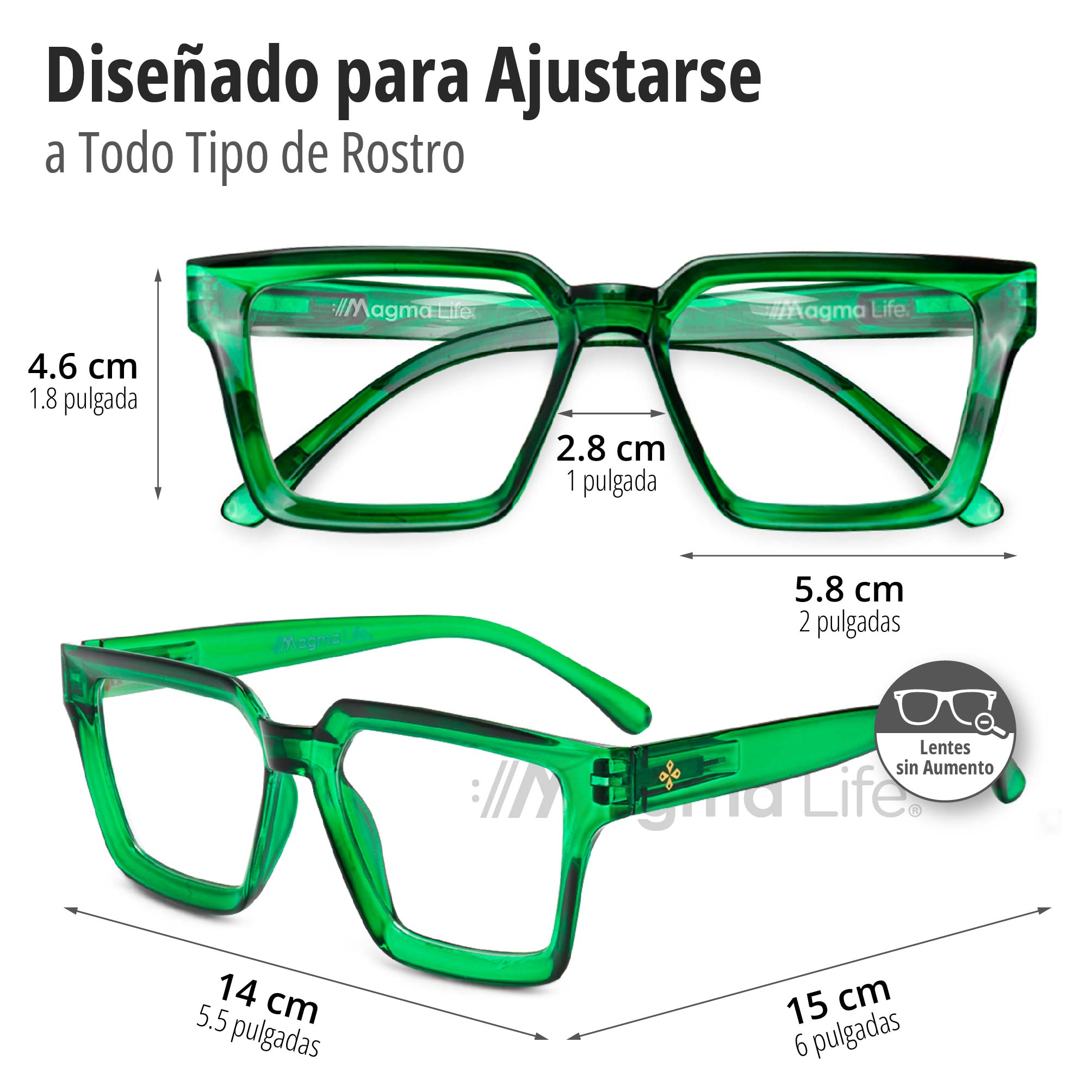 Foto 3 pulgar | Lentes para Computadora Magma Life 2 Piezas