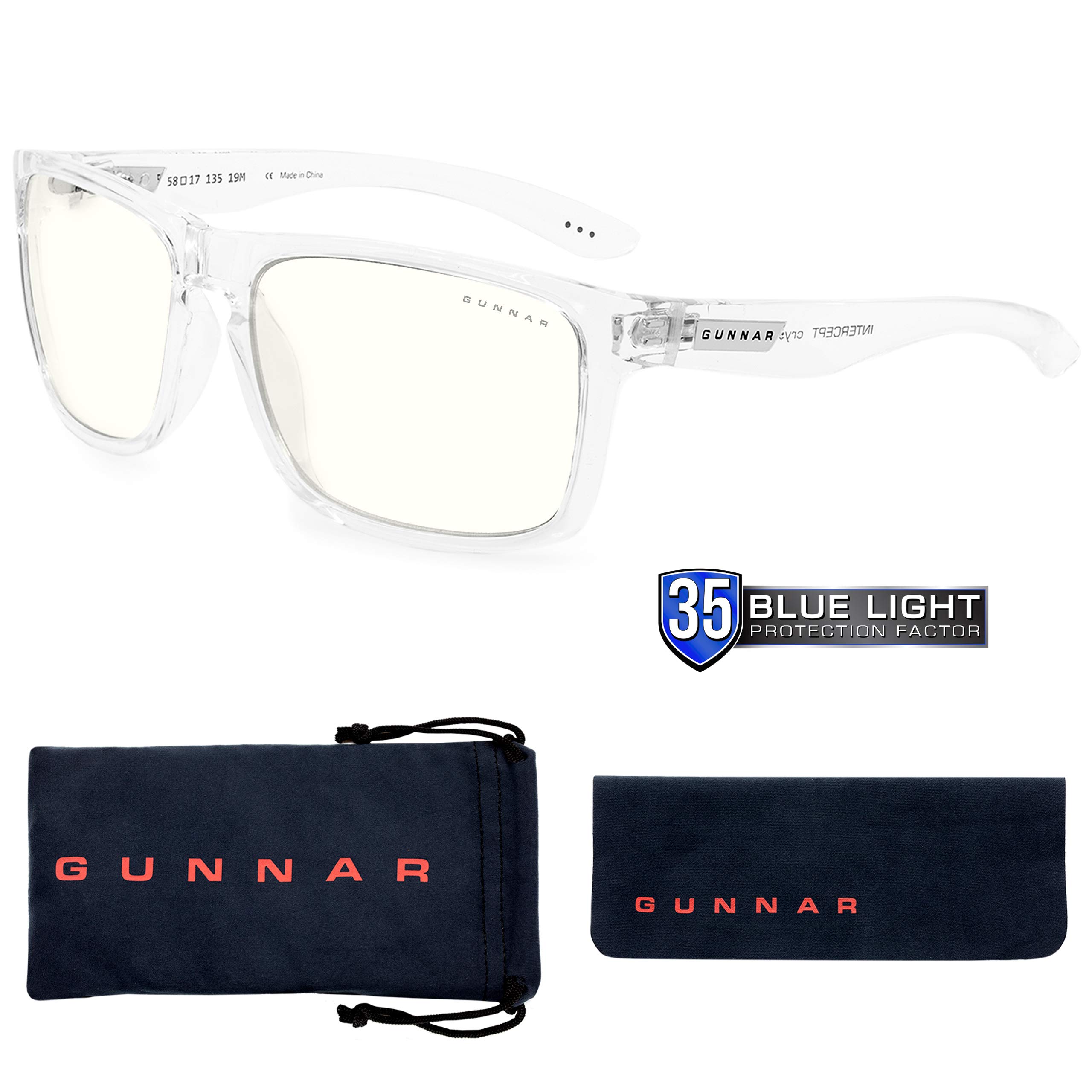 Foto 5 pulgar | Gafas Bloqueadoras De Luz Azul Gunnar Intercept Crystal - Venta Internacional.
